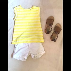 Summery yellow striped shirt!